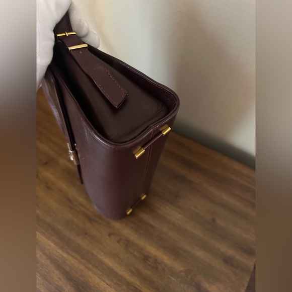 Givenchy Bordeaux Leather Shoulder Bag Vintage - Picture 8 of 13